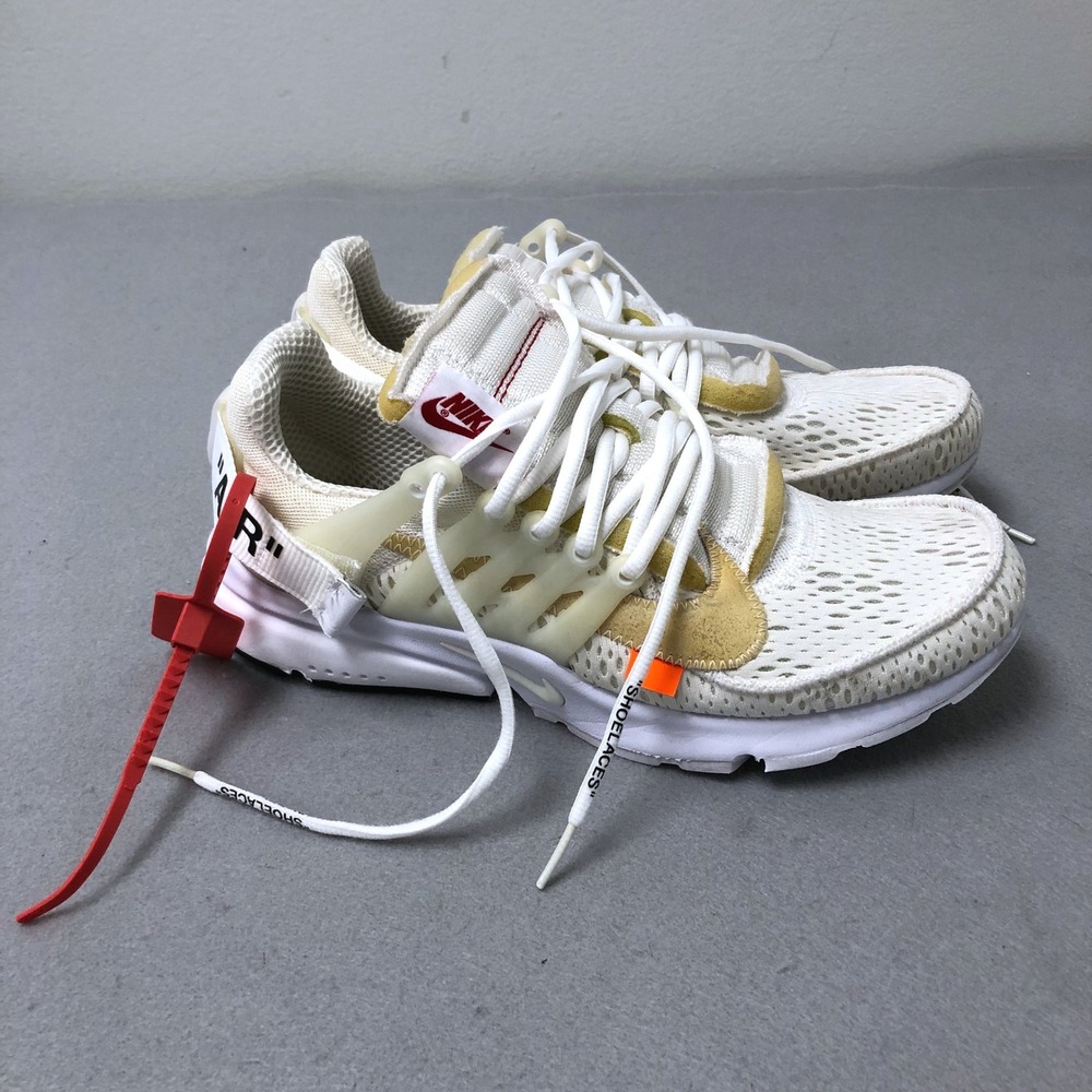 Nike Air Presto Off-White Mens Size 9 White AA3830-100 The Ten Sneakers